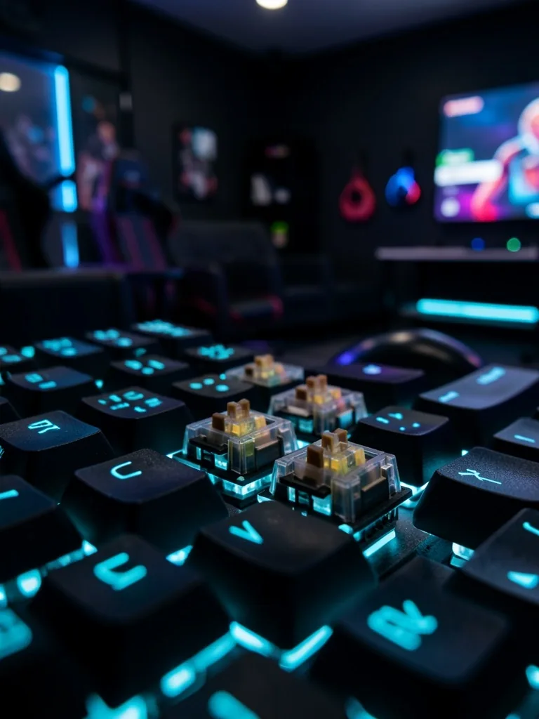 Teclado mecánico con iluminación individual