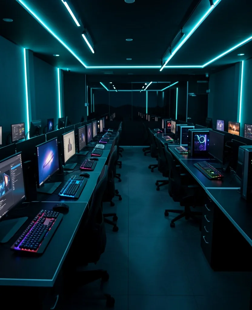 Estaciones de trabajo en el club Galdrexia