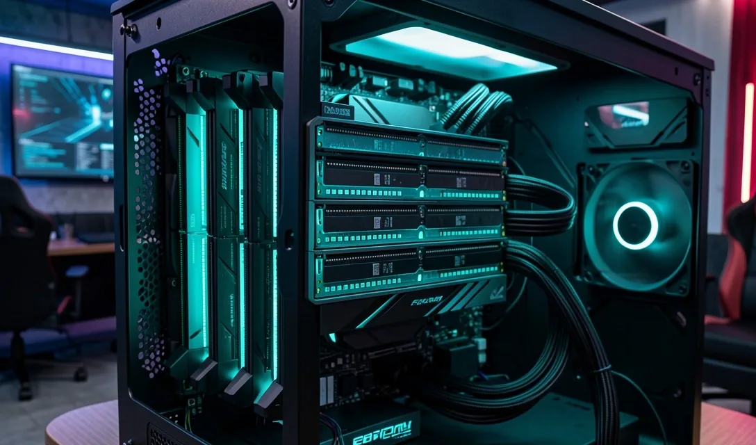 Memoria RAM instalada en estación Galdrexia