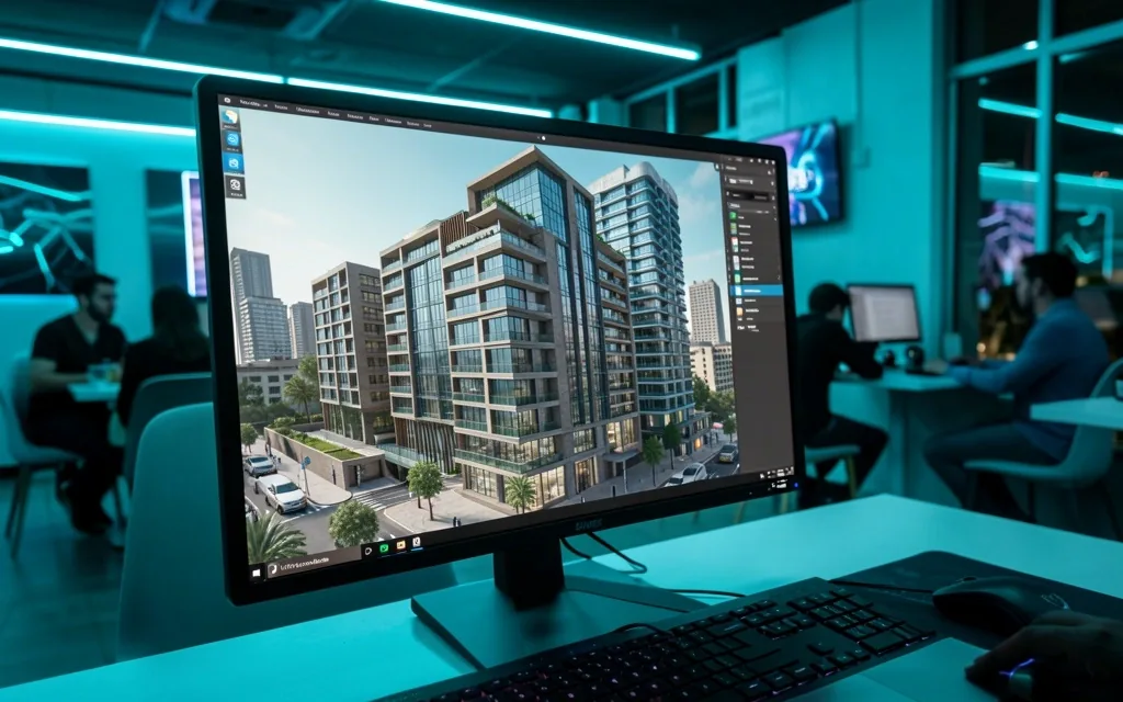 Estación de modelado 3D y renderizado GPU