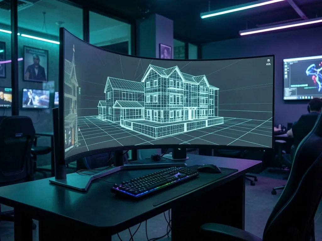 Estación de modelado 3D con renderizado GPU acelerado